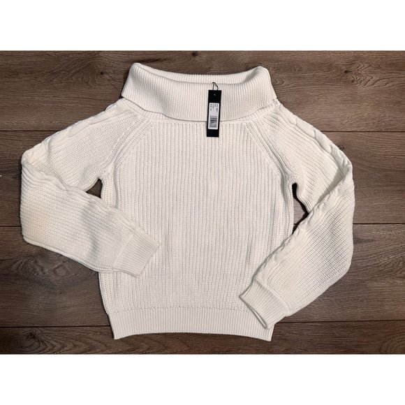 bobi Revolve NWT Off The Shoulder Pullover Ivory XS - Picture 6 of 13